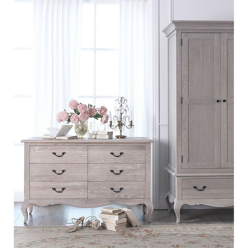 Victoria Oak Chest Of 6 Drawers